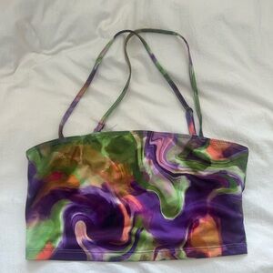 Colorful Swirl Tube Top